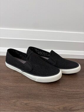 Sperry Women's Black Seaside Slip-On Shoe - Size 8M